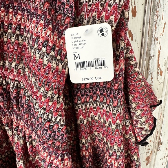 FREE PEOPLE PALMA RUFFLE TIE FRONT TUNIC NWT - Picture 10 of 10